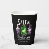 Halloween Salem Apothecary Potions Tonics Elixirs Pappbecher (Vorderseite)