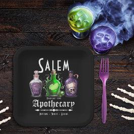 Halloween Salem Apothecary Potions Tonics Elixirs Pappteller