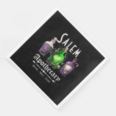 Halloween Salem Apothecary Potions Tonics Elixirs Serviette (Ecke)