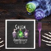 Halloween Salem Apothecary Potions Tonics Elixirs Serviette