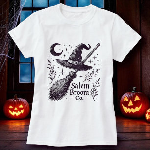 Halloween Salem Hexe Broomstick T-Shirt