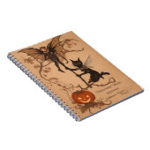 Halloween Samhain Fairy Owl Spider Web-Notebook Notizblock (Rechte Seite)