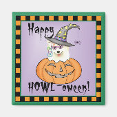 Halloween Samoyed Magnet (Vorne)