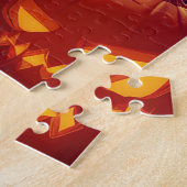 Halloween Samoyed Vampire Pumpkins Beängstigend Puzzle (Seite)