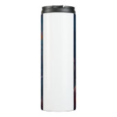 Halloween Samoyed with Pumpkins Beängstigend Thermosbecher (Rückseite)