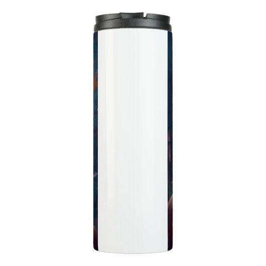 Halloween Samoyed with Pumpkins Beängstigend Thermosbecher (Rückseite)