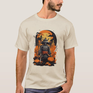 Halloween Samurai Anime Krieger T-Shirt
