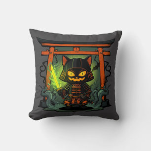 Halloween Samurai Warrior - Creepy Japan Spooky Kissen