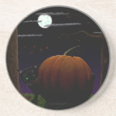 Halloween-Sandstein-Untersetzer Sandstein Untersetzer (Vorne)