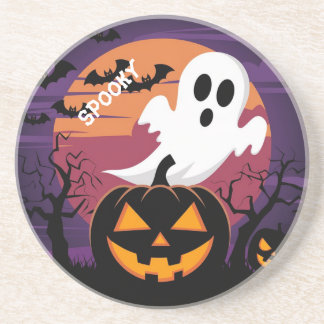 Halloween Sandstone Untersetzer. Getränkeuntersetzer