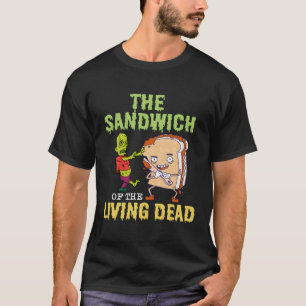 Halloween Sandwich Zombie Sandwich Spooky Food Puf T-Shirt
