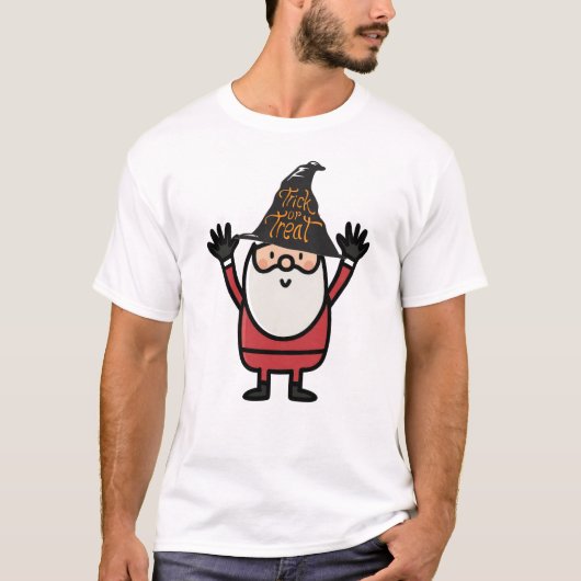 HALLOWEEN SANTA CLAUS TRICK ODER TREAT T - Shirt (Vorderseite)