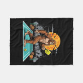 Halloween Sasquatch Ckleball Bigfoot Soky Moon Fleecedecke (Vorderseite (Horizontal))
