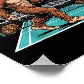 Halloween Sasquatch Ckleball Bigfoot Soky Moon Poster (Ecke)