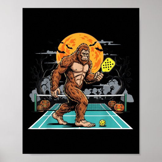 Halloween Sasquatch Ckleball Bigfoot Soky Moon Poster (Vorne)