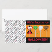 Halloween-Sauger v2 Feiertagskarte (Vorne/Hinten)