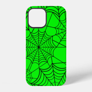 Halloween Säuregrün Spinnennetz iPhone 12 Hülle
