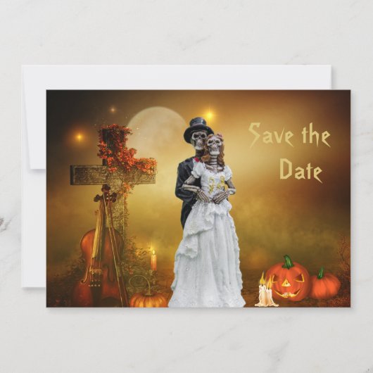Halloween Save the Date Einladung (Vorderseite)