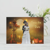 Halloween Save the Date Einladung (Stehend Vorderseite)