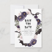 Halloween Save the Date Gothic Hochzeit (Vorderseite)