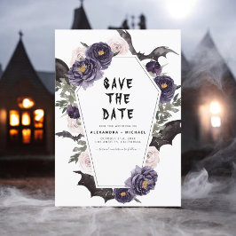 Halloween Save the Date Gothic Wedding