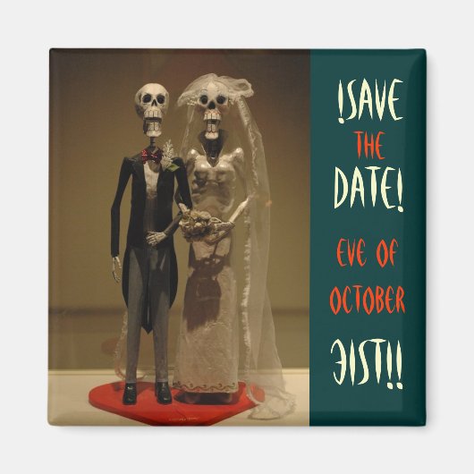 Halloween Save the Date Magnet (Vorne)