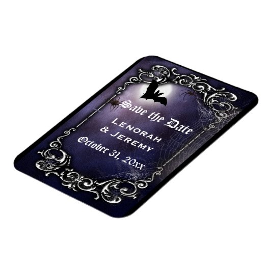 Halloween Save the Date Magnet (Linke Seite)