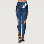 Halloween Scardy Cat Niedlich Hexensprecher Leggin Leggings (Rückseite)
