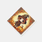 Halloween Scarecrow 1 Serviette (Ecke)