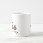 Halloween Scarecrow Design mit Jack-o'-Lanterns | Kaffeetasse (Mittel)
