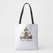 Halloween Scarecrow Design mit Jack-o'-Lanterns | Tasche (Vorderseite)