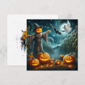 Halloween Scarecrow Feiertagskarte (Vorne/Hinten)