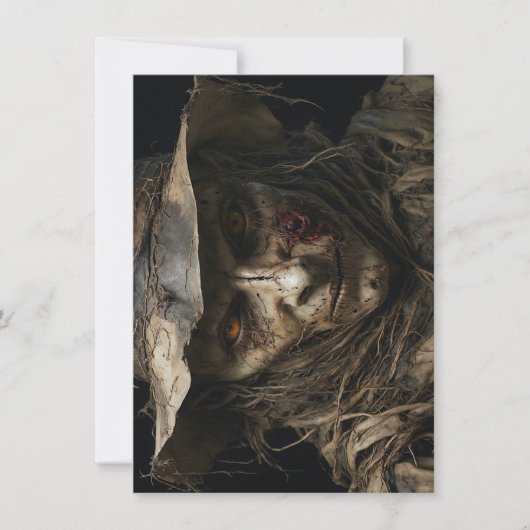 Halloween Scarecrow Grußkarte (Vorderseite)