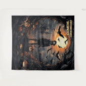 Halloween Scarecrow Hanging Wandteppich (Vorderseite (Horizontal))