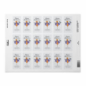 Halloween Scarecrow mit Pumpkin Adressaufkleber (Vorne)