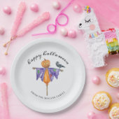 Halloween Scarecrow mit Pumpkin Pappteller (Party)