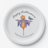 Halloween Scarecrow mit Pumpkin Pappteller (Vorderseite)