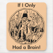 Halloween Scarecrow No Brain Mousepad (Vorne)