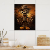 Halloween Scarecrow Poster (Küche)