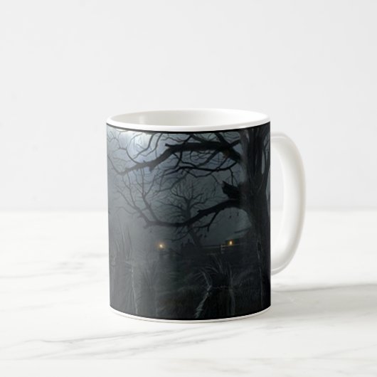 Halloween Scarecrow Spooky Beängstigend Spuk Oktob Kaffeetasse (VorderseiteRechts)