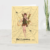 Halloween Scared Fairy Card Karte (Vorderseite)