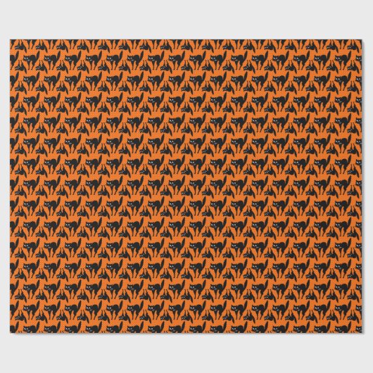 Halloween Scaredy Cat Geschenkpapier (Flach)