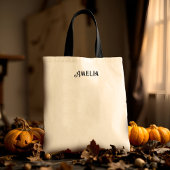 Halloween Scaredy Cat Vintage Black Kitten Treat Tragetasche