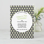 Halloween Scary Eyeball Birthday Invitation Einladung (Stehend Vorderseite)