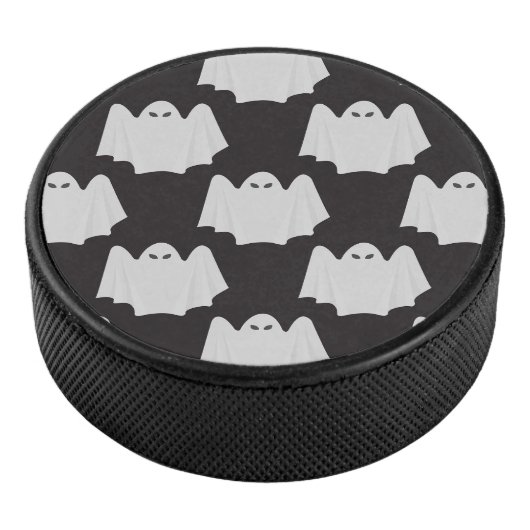 Halloween, Scary Ghost, Trick Or Treat, Boo Eishockey Puck (3/4)