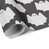 Halloween, Scary Ghost, Trick Or Treat, Boo Geschenkpapier (Rolleneckpunkt)