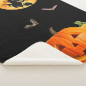 Halloween Scene Sherpa Blanket Sherpadecke (3/4)
