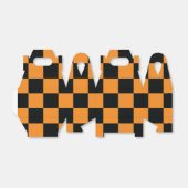 Halloween-Schachbrett-Muster Geschenkschachtel (Ungefaltet)
