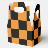 Halloween-Schachbrett-Muster Geschenkschachtel (Geöffnet)