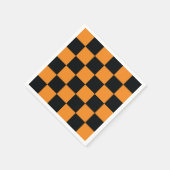 Halloween-Schachbrett-Muster Serviette (Ecke)